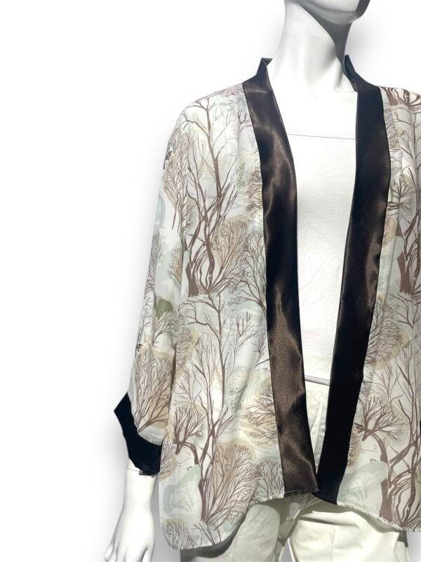 Coffee Border Printed Shrug - Image 2