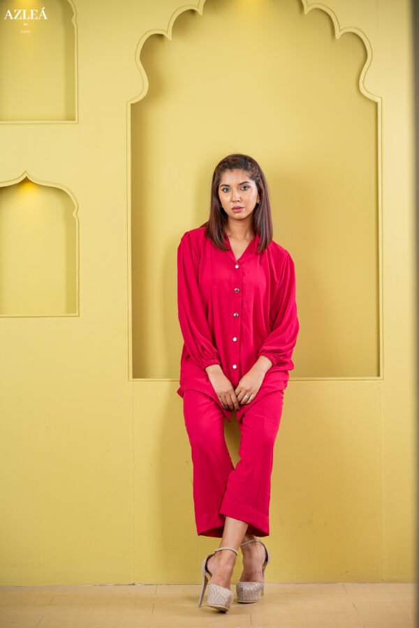 Women's Red Co-Ords Set
