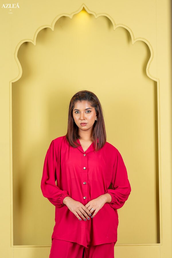 Women's Red Co-Ords Set - Image 2